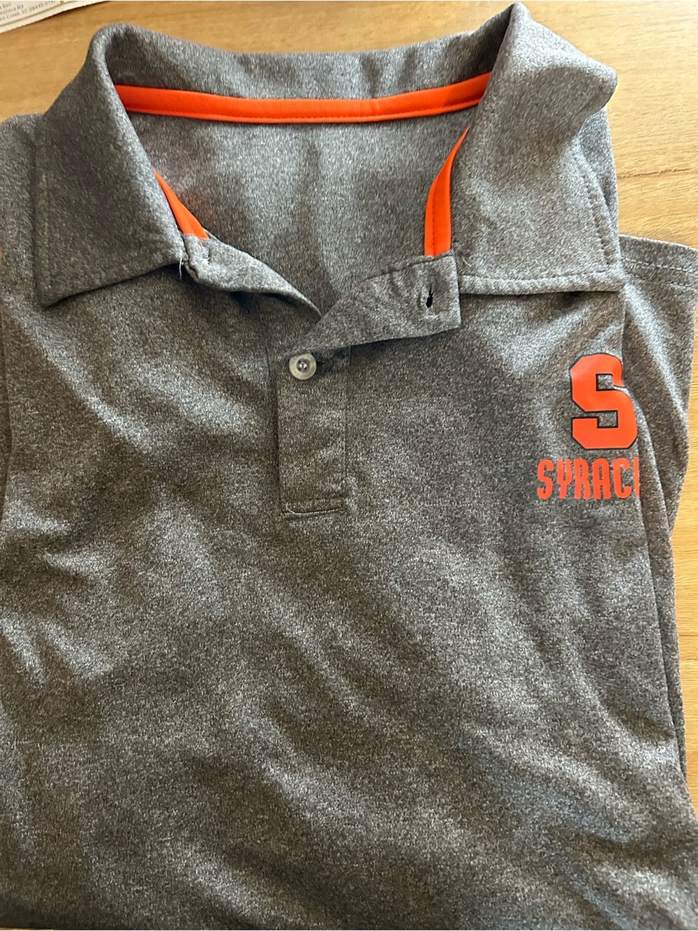Men's Lightweight Heather Gray Shirt with Syracuse University